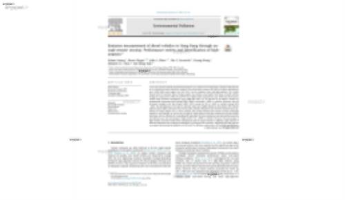 Emission measurement of diesel vehicles in Hong Kong through onroad remote sensing: Performance review and identification of highemitters*